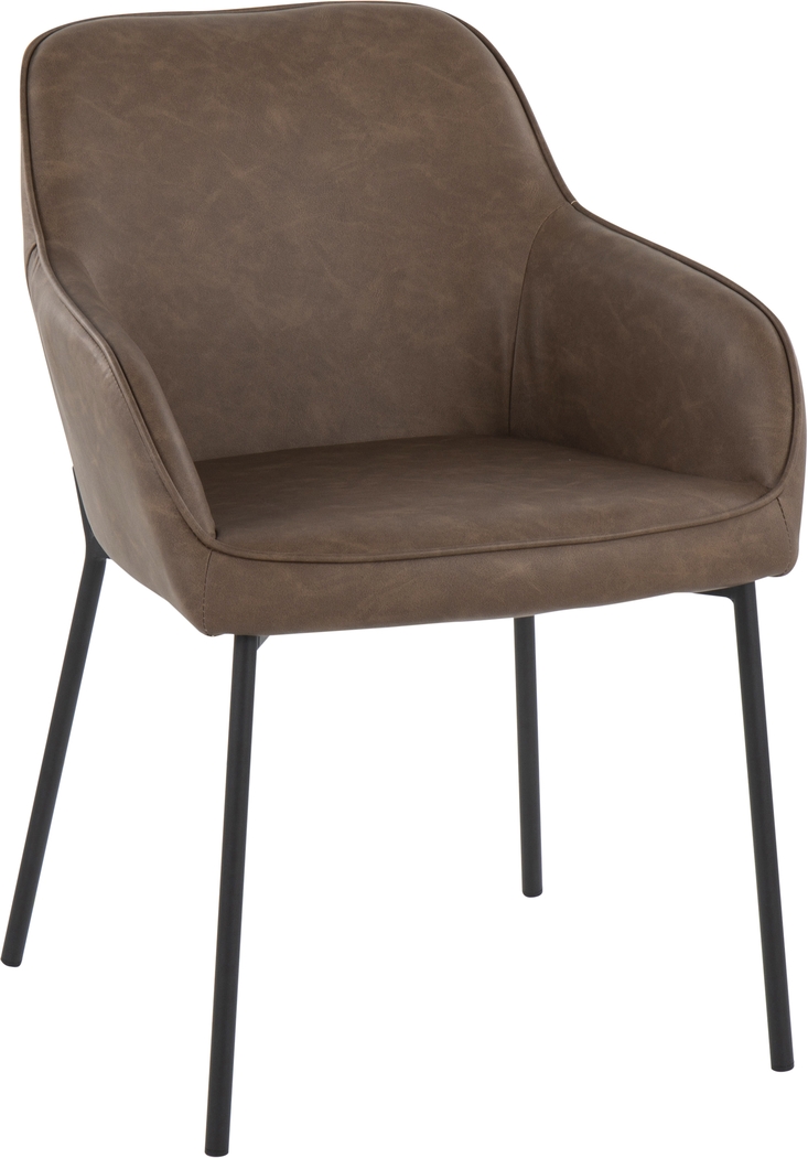 Springmire II Espresso Dining Chair Set of 2 - Thumbnail - Image 2