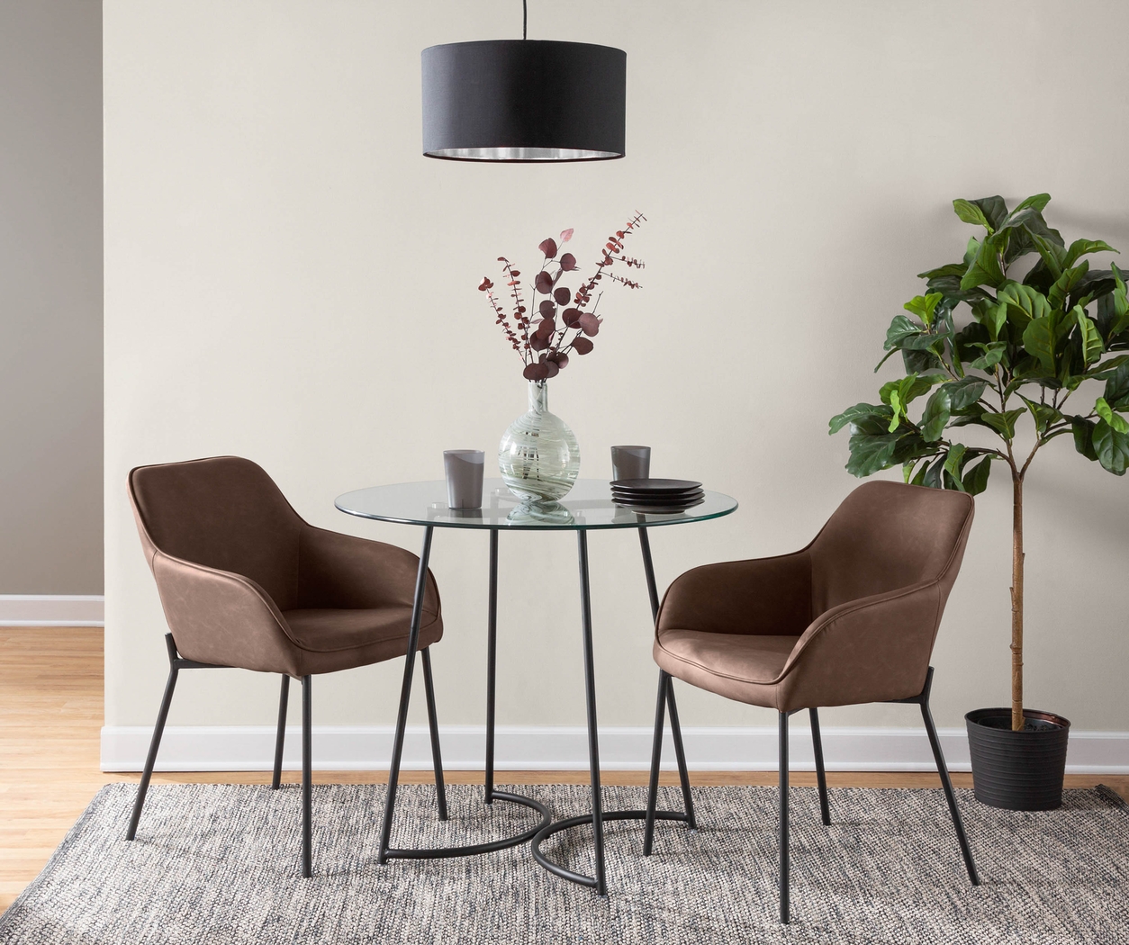 Springmire II Espresso Dining Chair Set of 2 - Thumbnail - Image 8