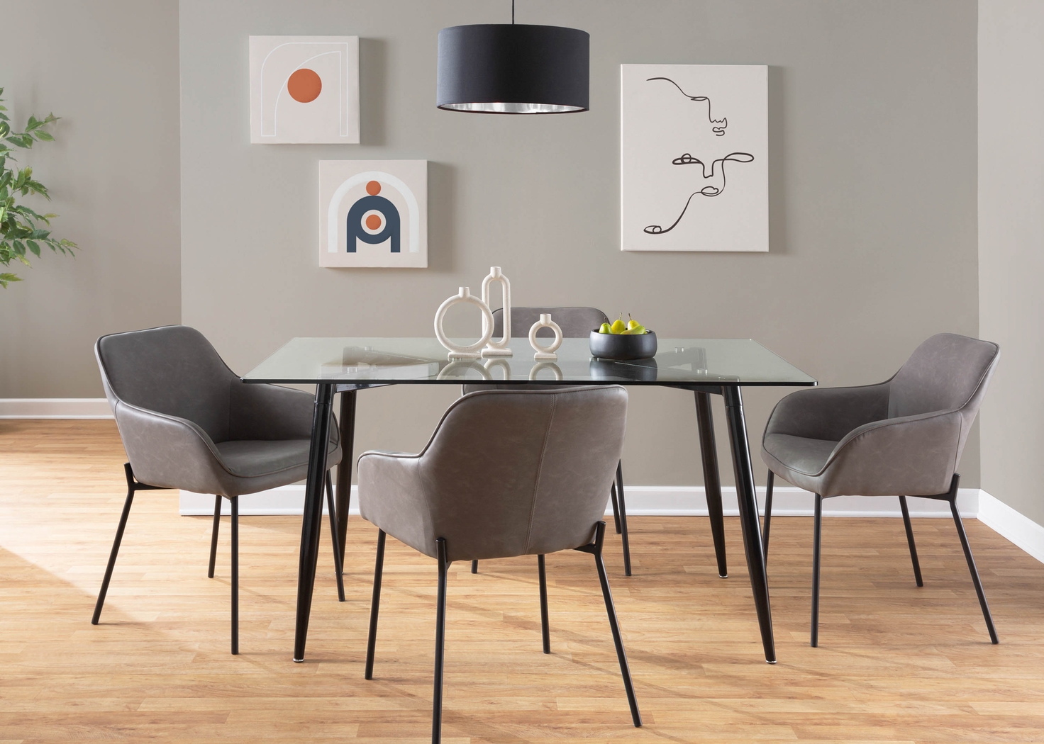 Springmire II Gray Dining Chair Set of 2 - Thumbnail - Image 7