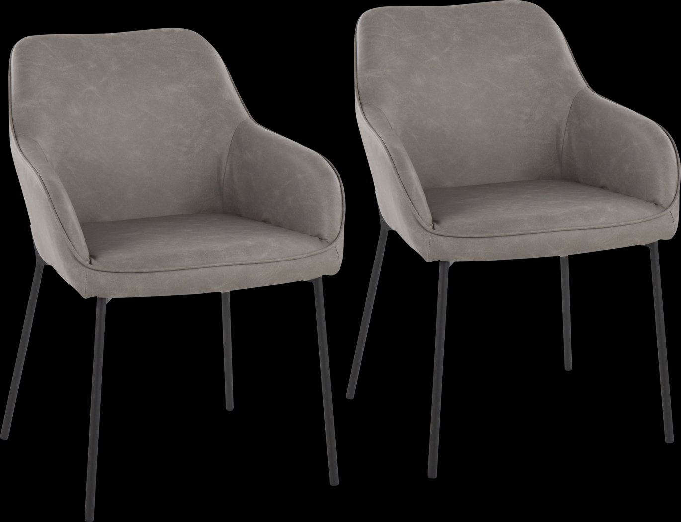 Springmire II Gray Dining Chair Set of 2 - Thumbnail - Image 1
