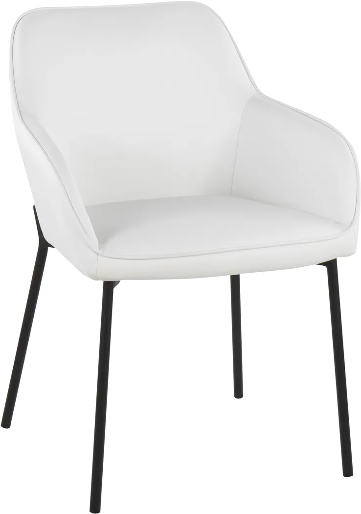 Springmire II White Dining Chair Set of 2 - Thumbnail - Image 2