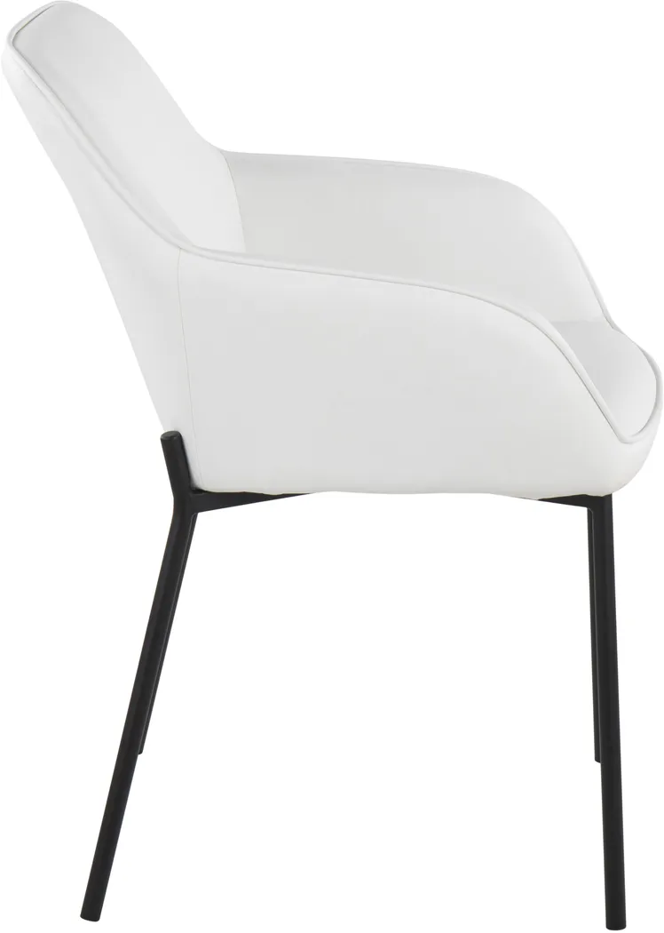 Springmire II White Dining Chair Set of 2 - Thumbnail - Image 3