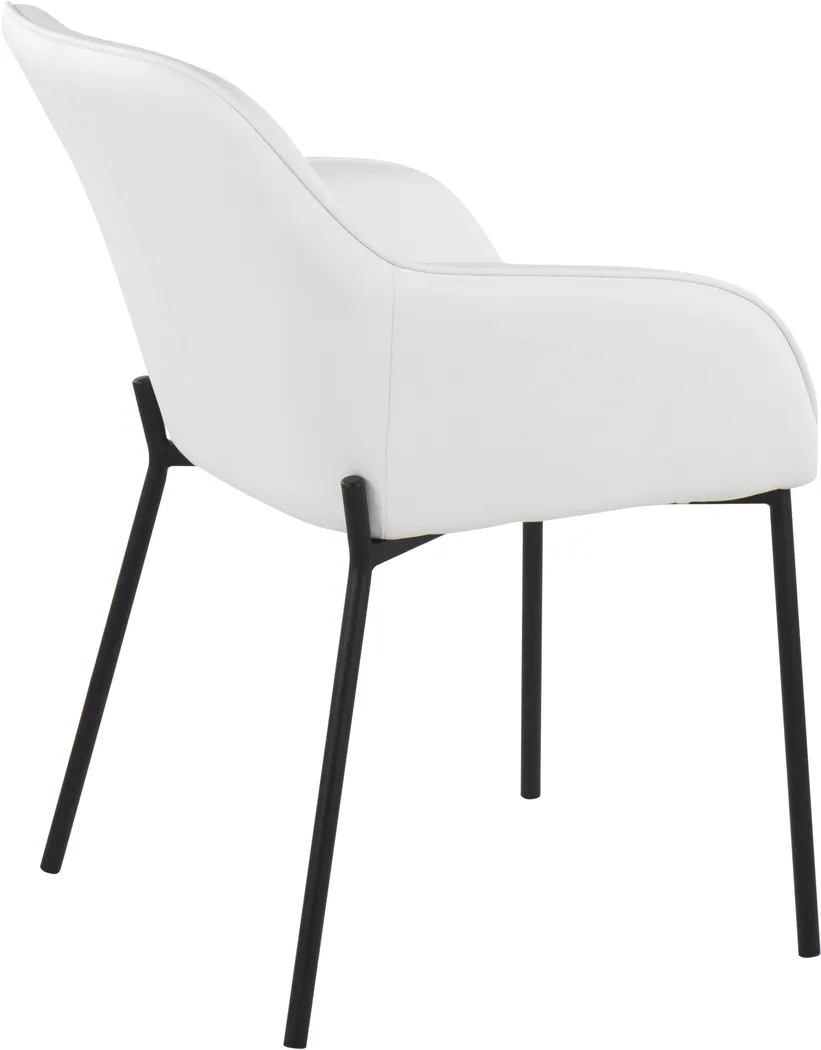 Springmire II White Dining Chair Set of 2 - Thumbnail - Image 4