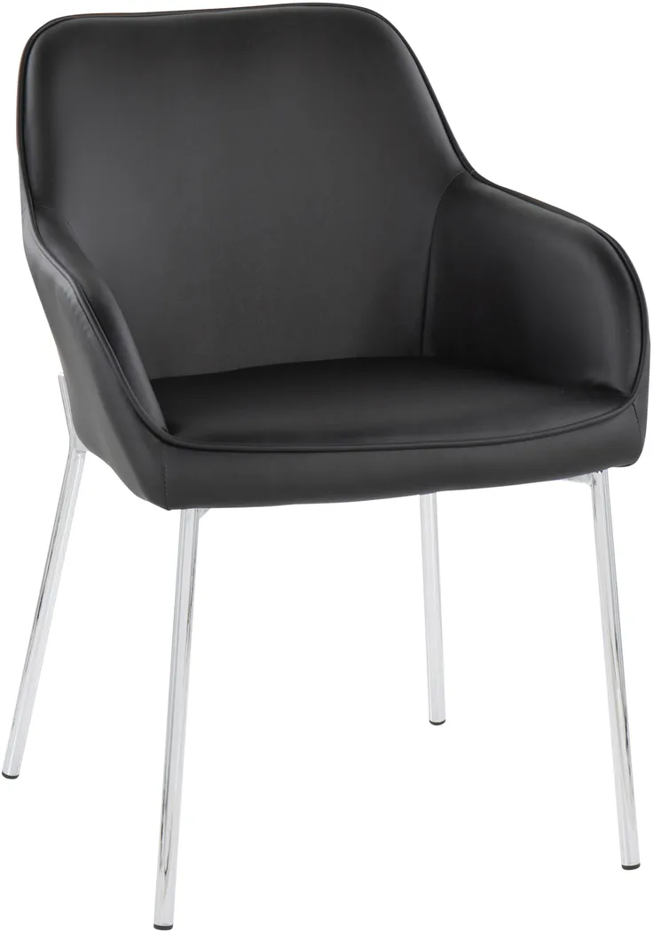 Springmire III Black Dining Chair Set of 2 - Thumbnail - Image 2