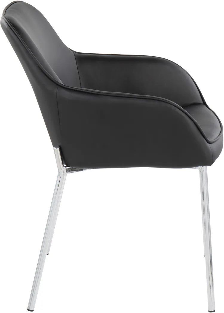 Springmire III Black Dining Chair Set of 2 - Thumbnail - Image 3