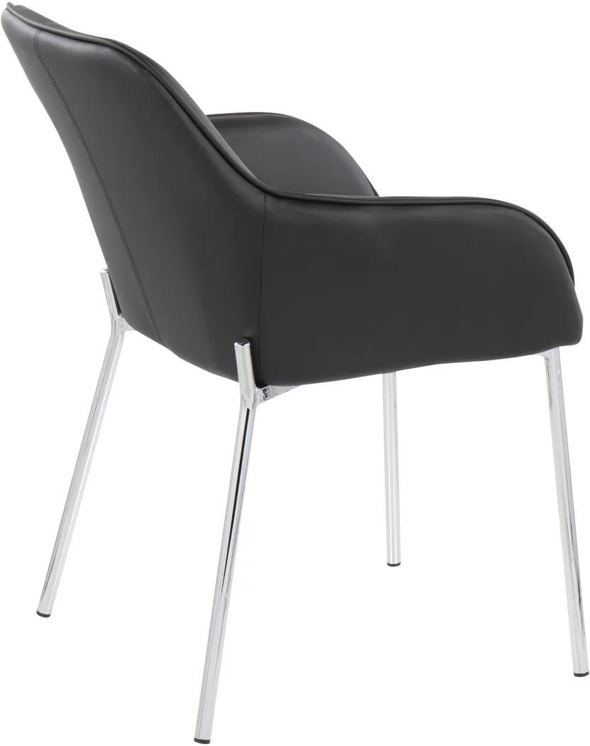 Springmire III Black Dining Chair Set of 2 - Thumbnail - Image 4