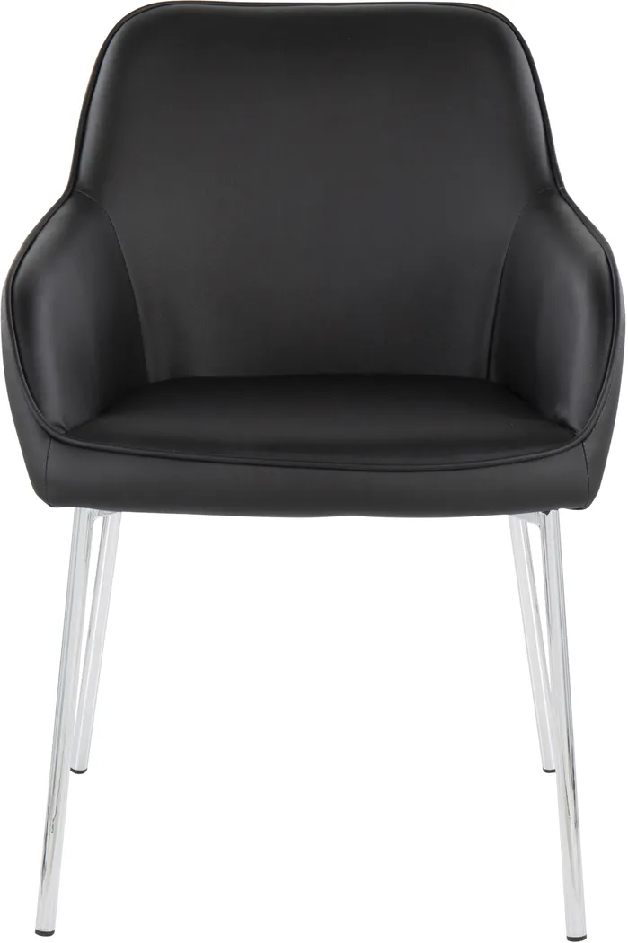 Springmire III Black Dining Chair Set of 2 - Thumbnail - Image 6