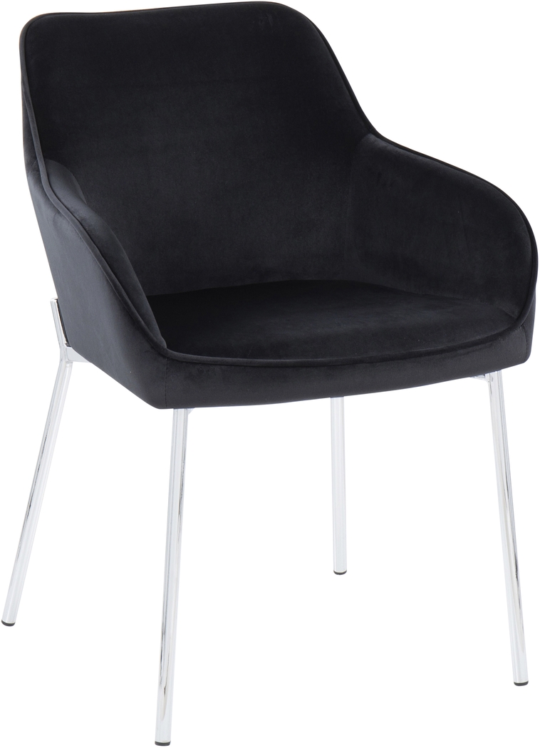 Springmire III Black Dining Chair Set of 2 - Thumbnail - Image 2