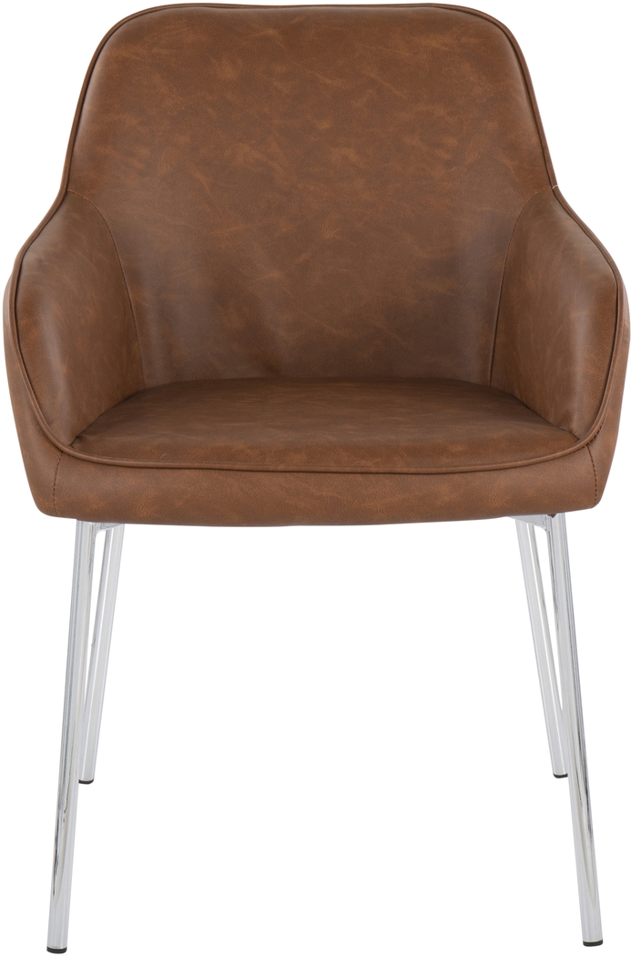 Springmire III Camel Dining Chair Set of 2 - Thumbnail - Image 4