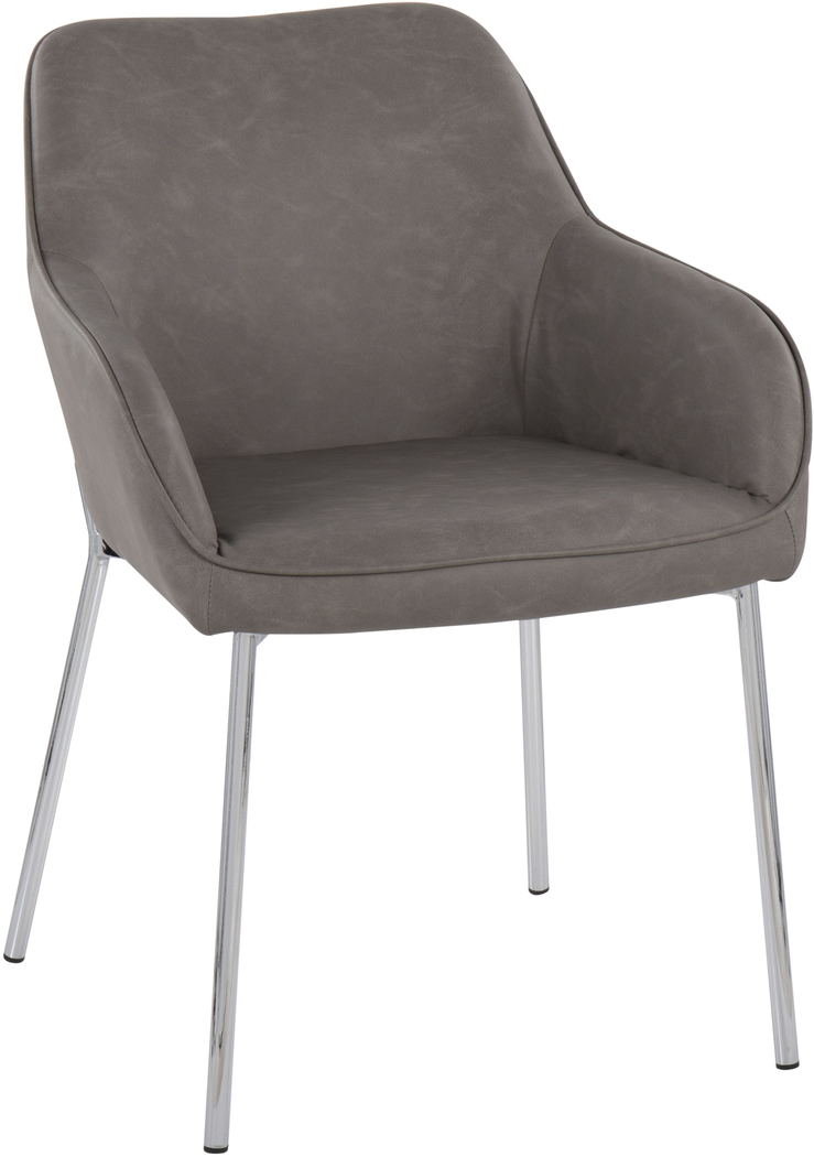 Springmire III Gray Dining Chair Set of 2 - Thumbnail - Image 2