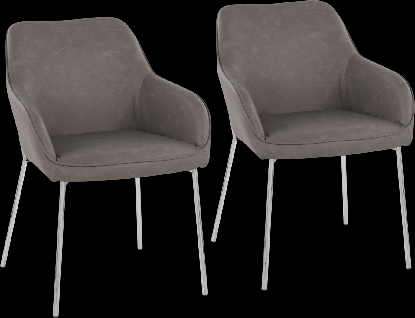 Springmire III Gray Dining Chair Set of 2 - Thumbnail - Image 1