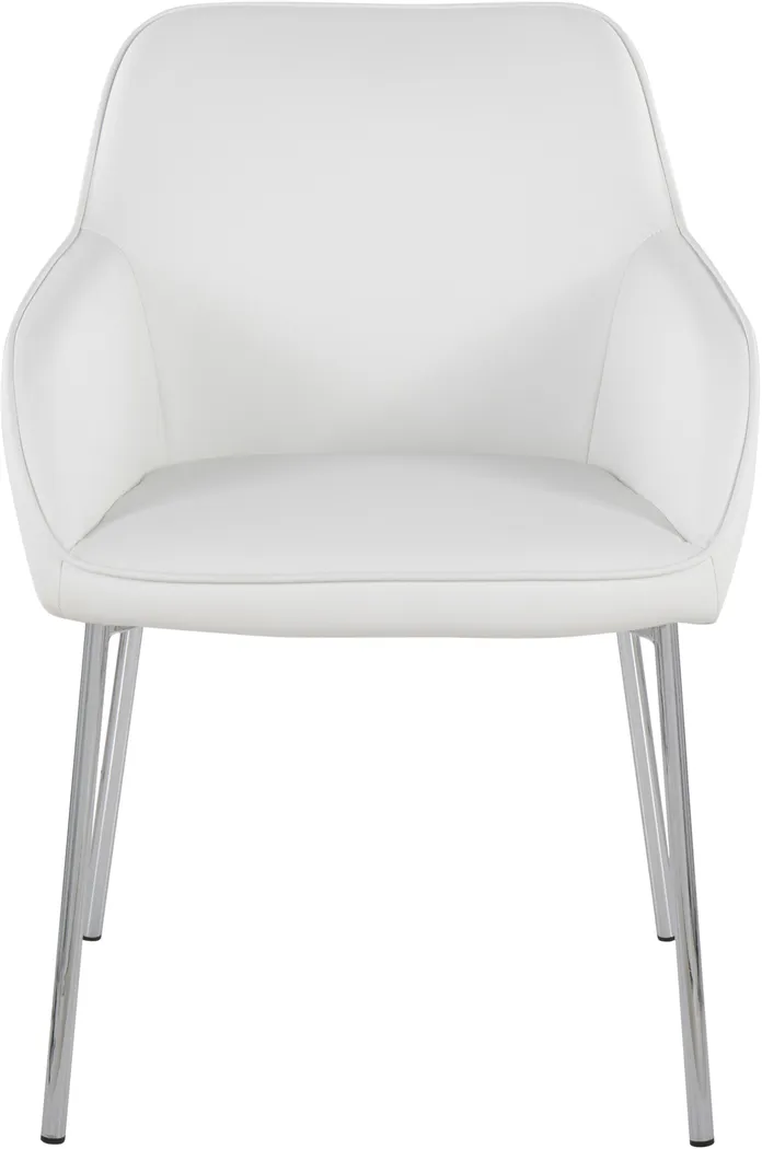 Springmire III White Dining Chair Set of 2 - Thumbnail - Image 6