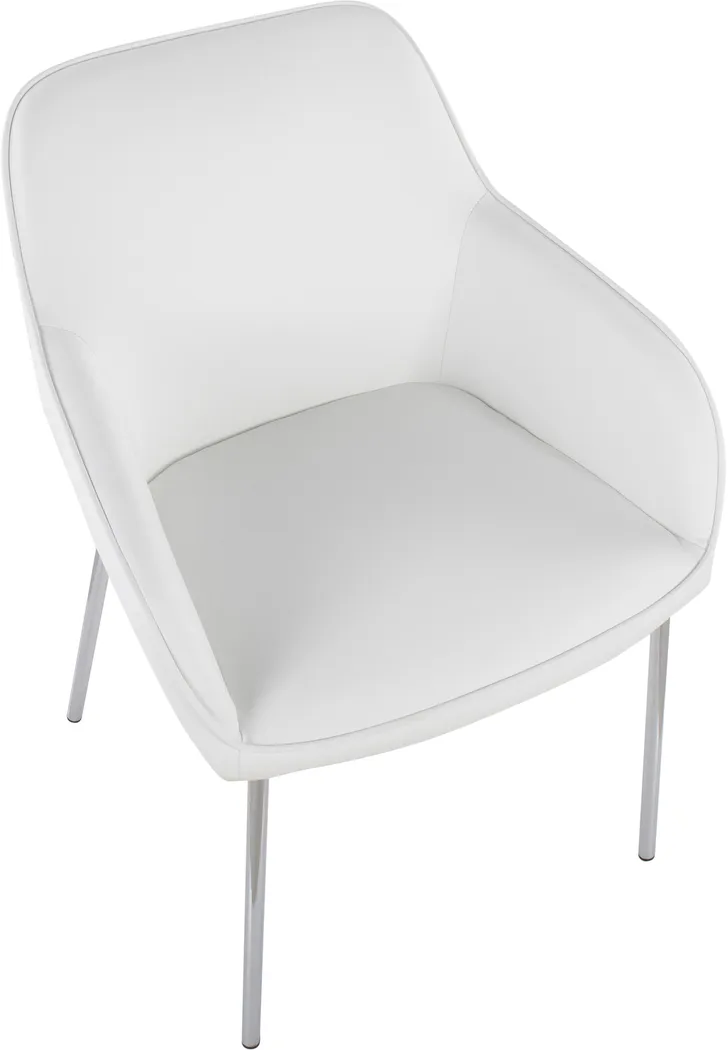 Springmire III White Dining Chair Set of 2 - Thumbnail - Image 7