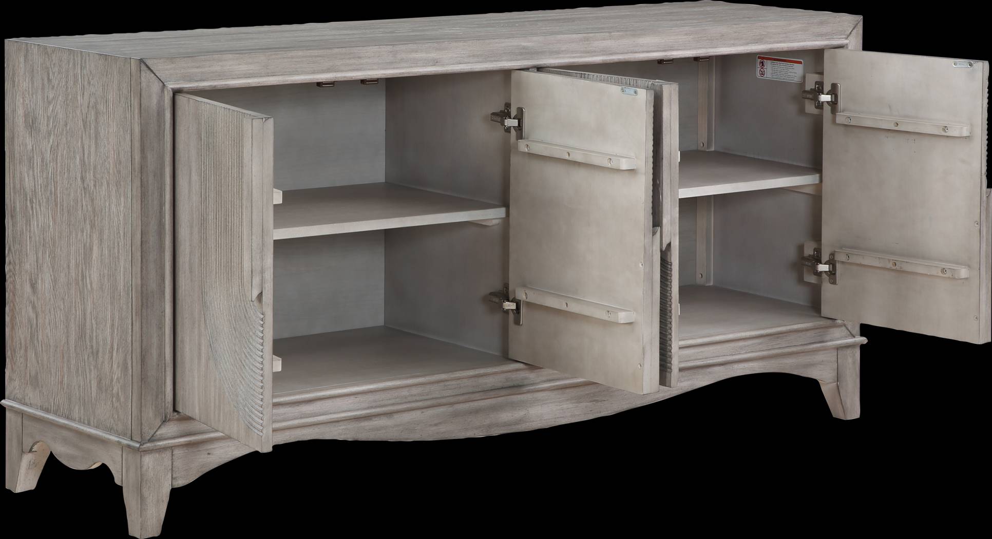 Springpine Gray Credenza - Thumbnail - Image 3