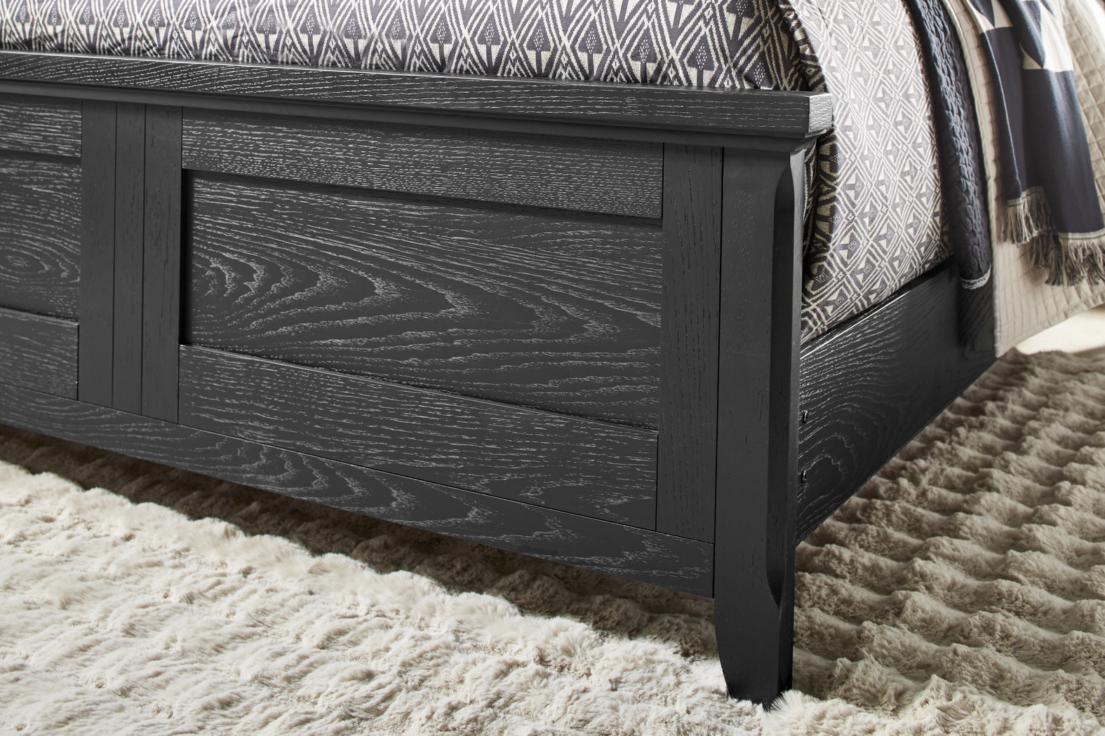 Springville Black 5 Pc King Panel Bedroom - Thumbnail - Image 4