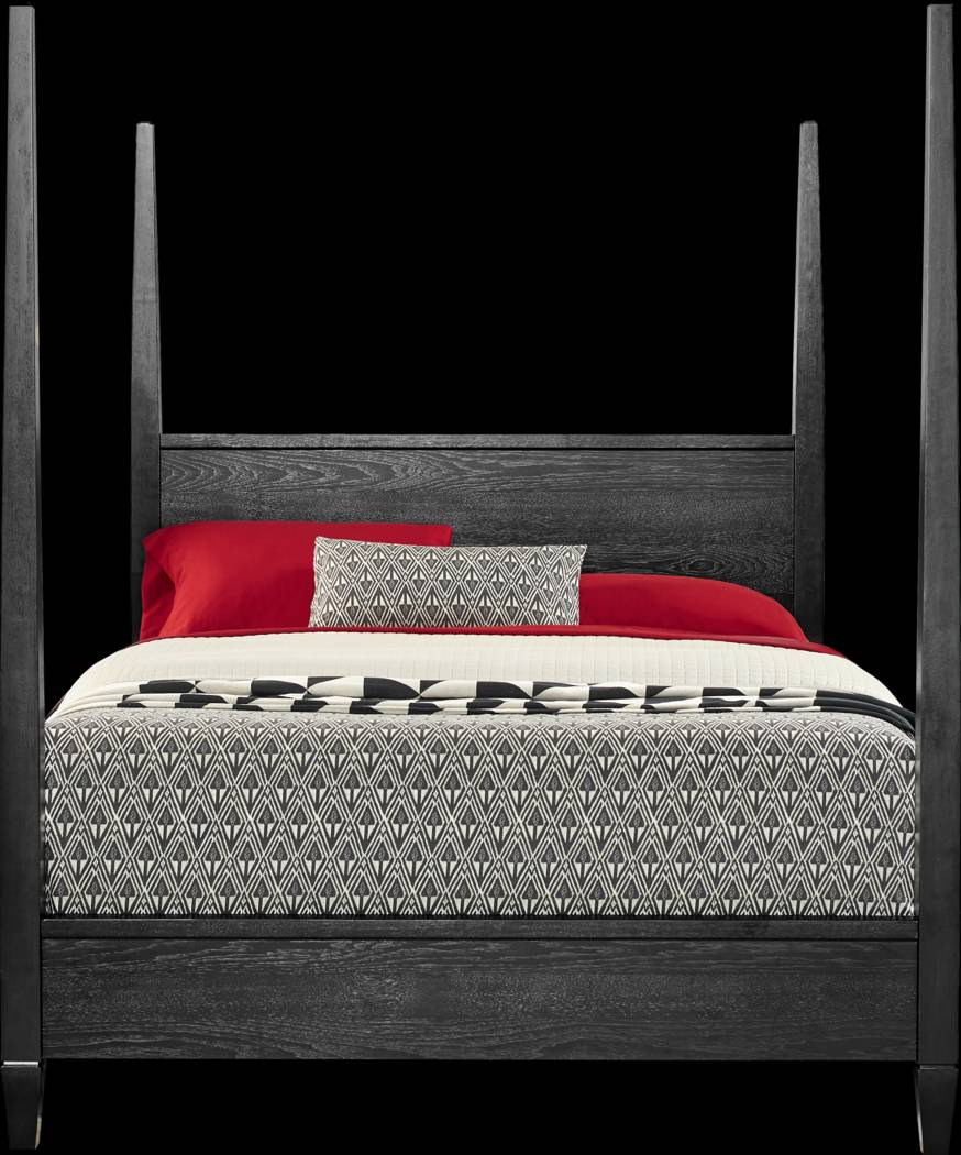 Springville Black 5 Pc King Poster Bedroom - Thumbnail - Image 2