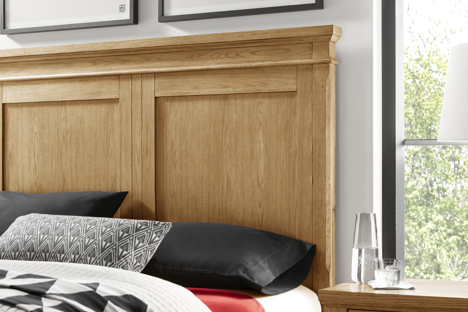 Springville Natural 7 Pc King Panel Bedroom - Thumbnail - Image 3