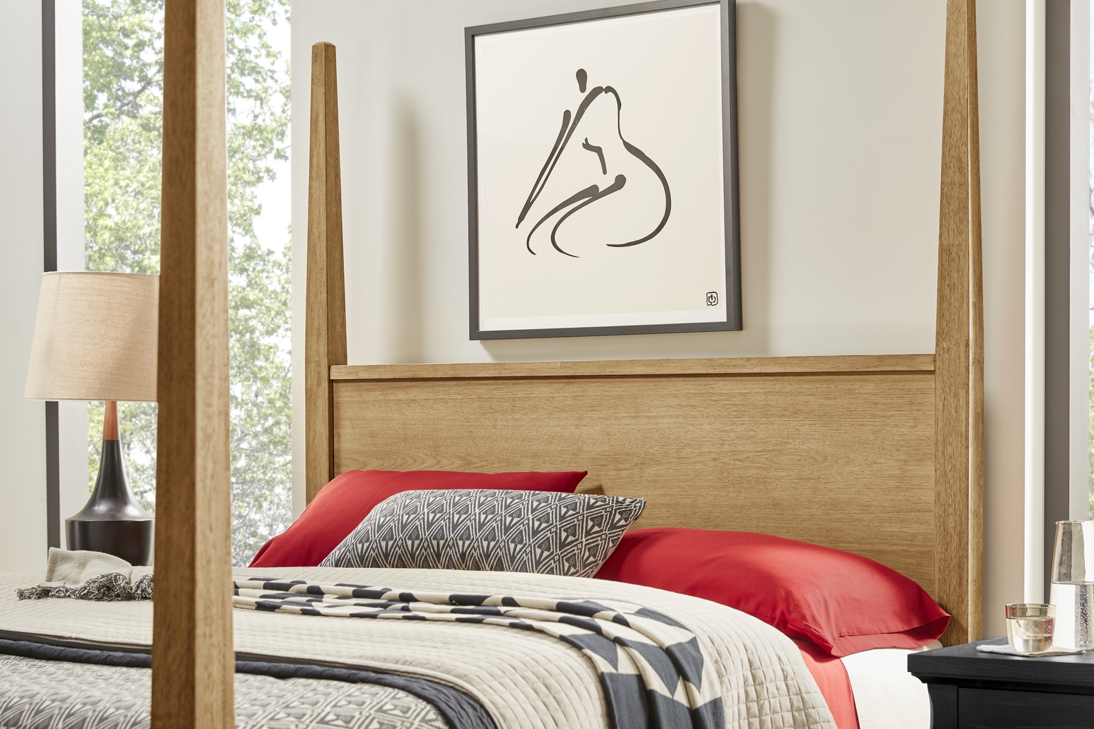 Springville Natural 5 Pc Queen Poster Bedroom - Thumbnail - Image 3