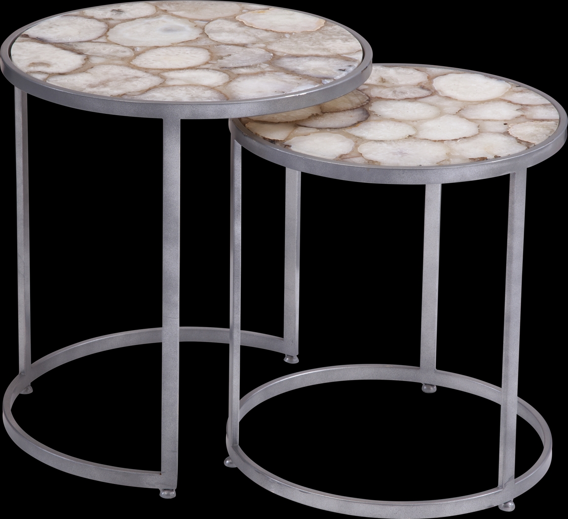 Spruance Silver Accent Table, Set of 2 - Thumbnail - Image 1