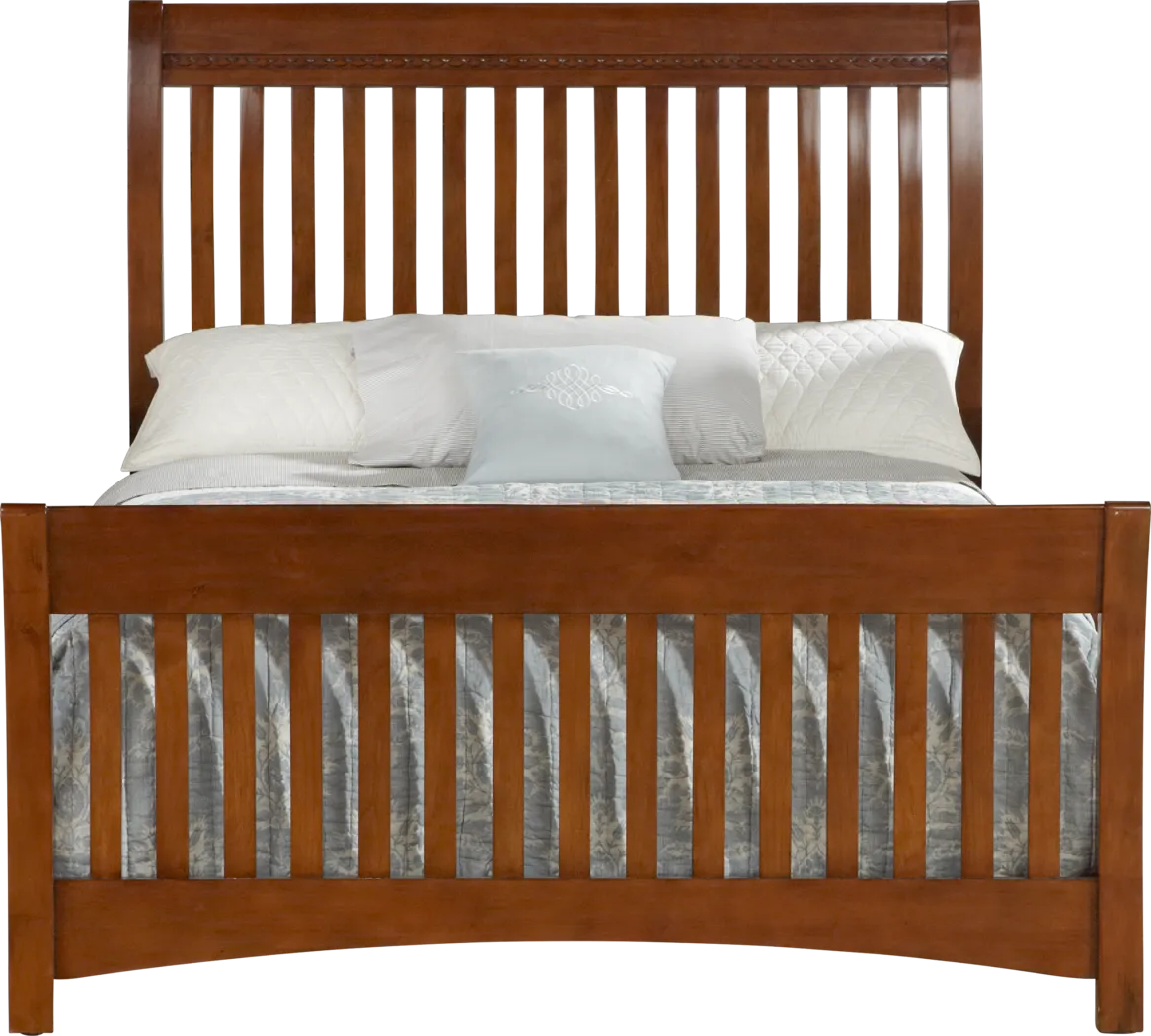 Spruce Creek Cherry 3 Pc Queen Sleigh Bed | Rooms to Go