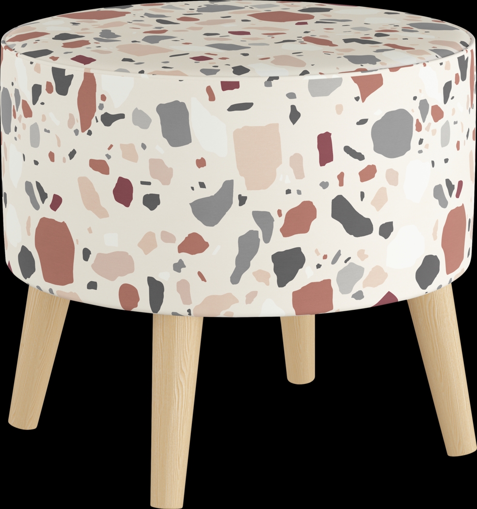 Sprucedale Linen Ottoman - Thumbnail - Image 1