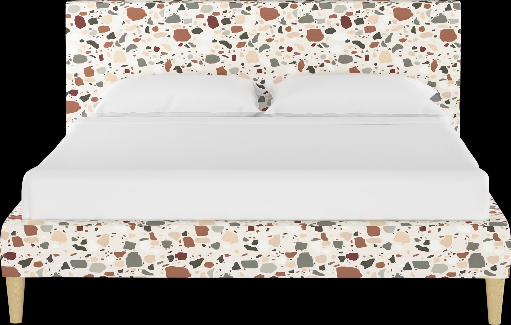 Sprucedale Rust Full Upholstered Bed - Thumbnail - Image 2