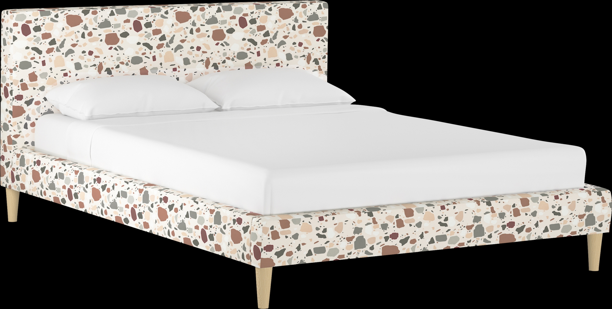 Sprucedale Rust Queen Upholstered Bed - Thumbnail - Image 1