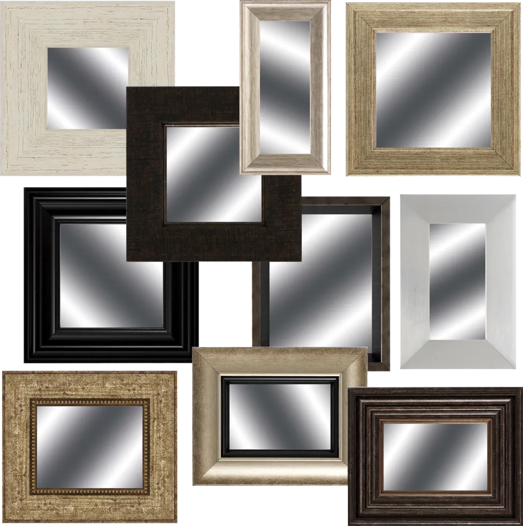 Sprucehaven Brown Mirrors, Set of 10 - Thumbnail - Image 1