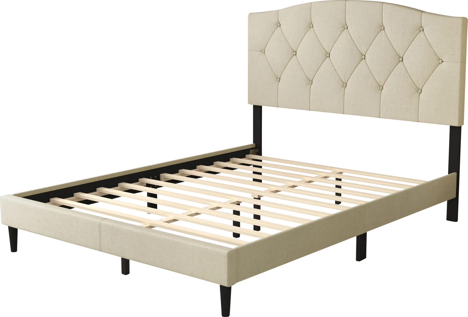 Sprucerow Beige Queen Bed - Thumbnail - Image 6