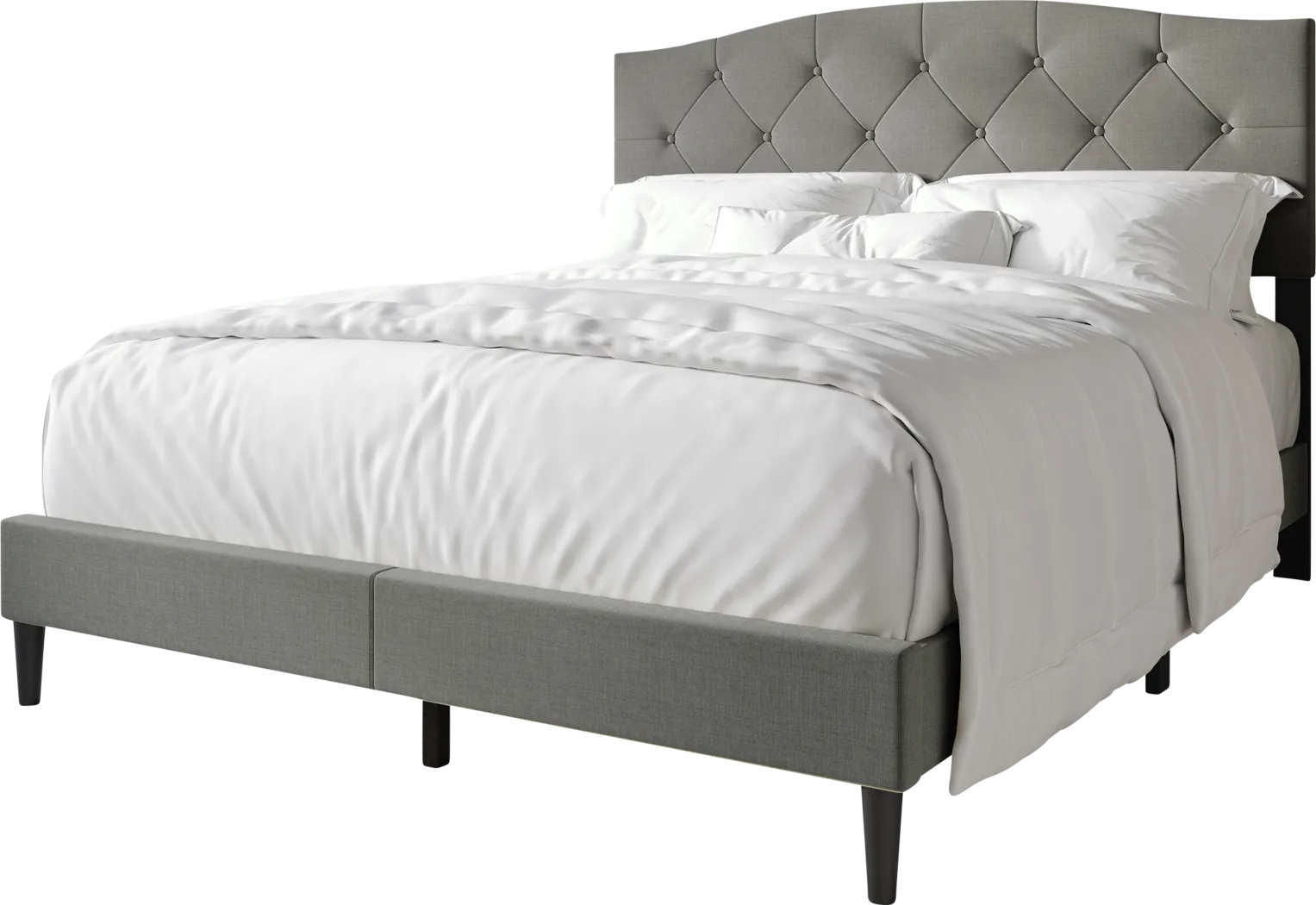 Sprucerow Light Gray Full Bed - Thumbnail - Image 5