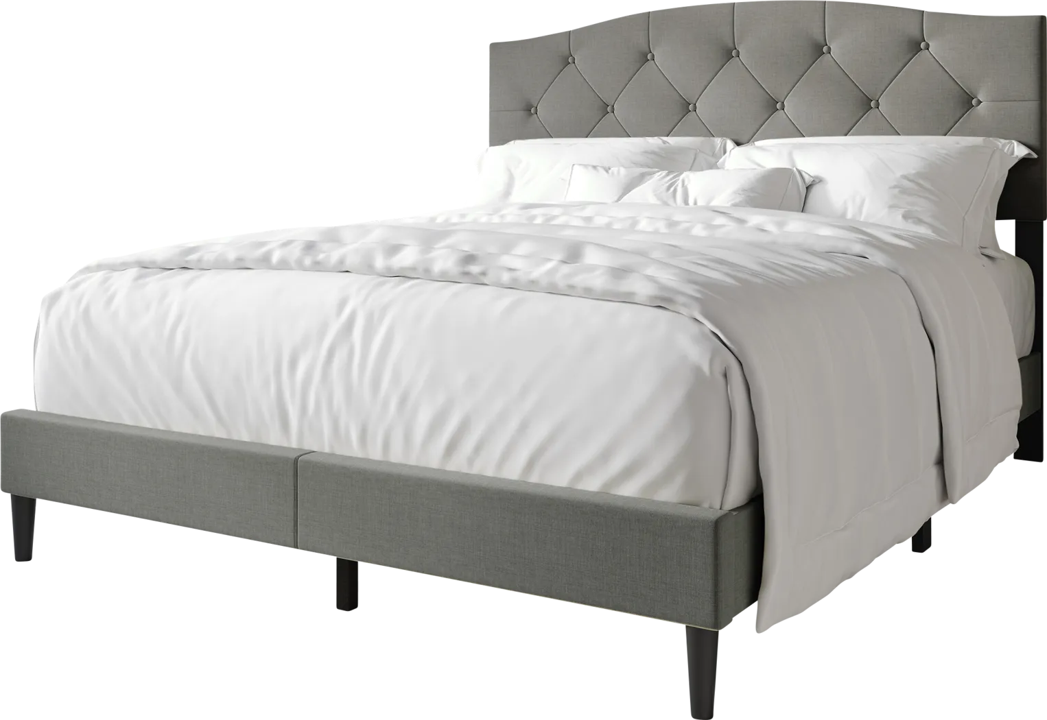 Sprucerow Light Gray Twin Bed - Thumbnail - Image 4