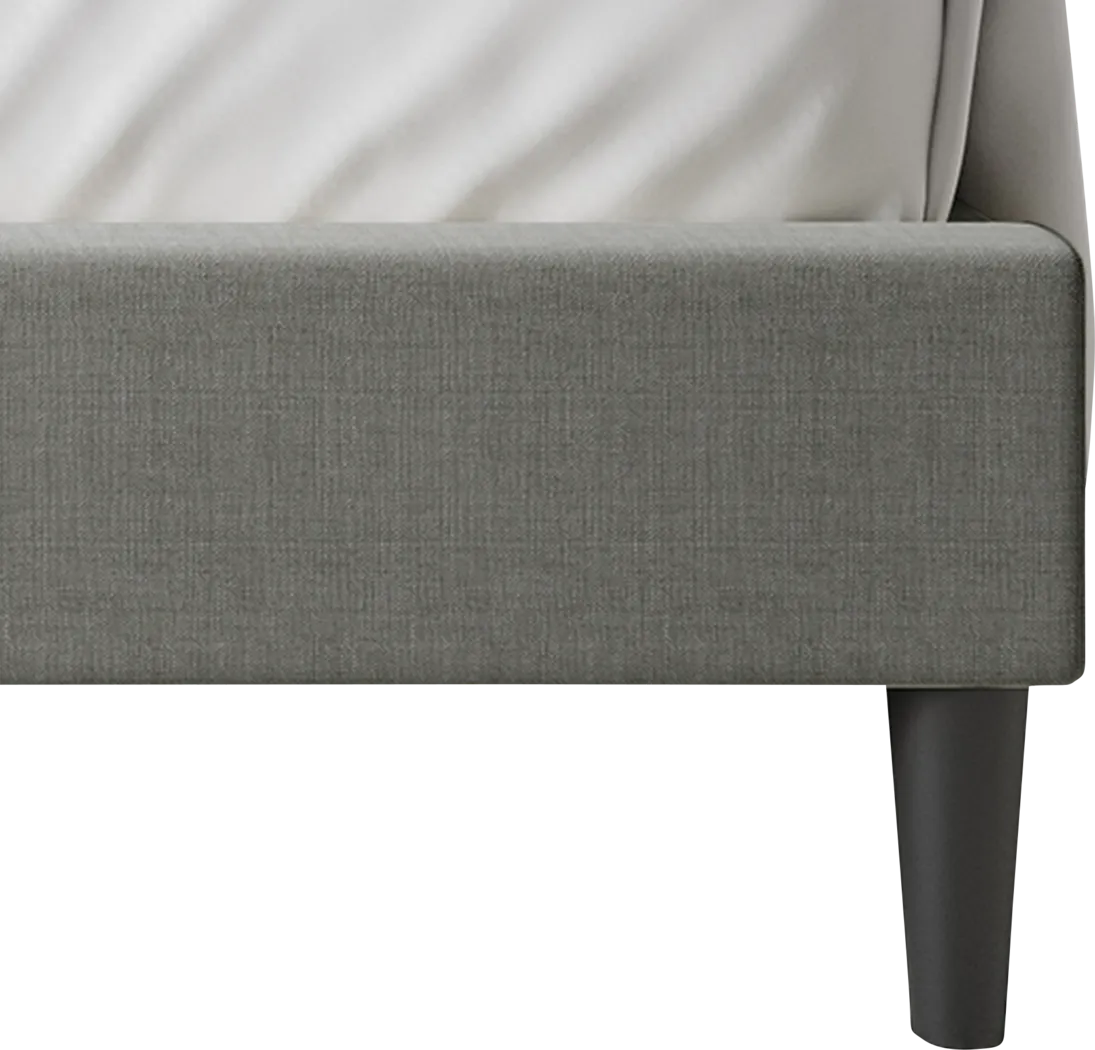 Sprucerow Light Gray Twin Bed - Thumbnail - Image 6