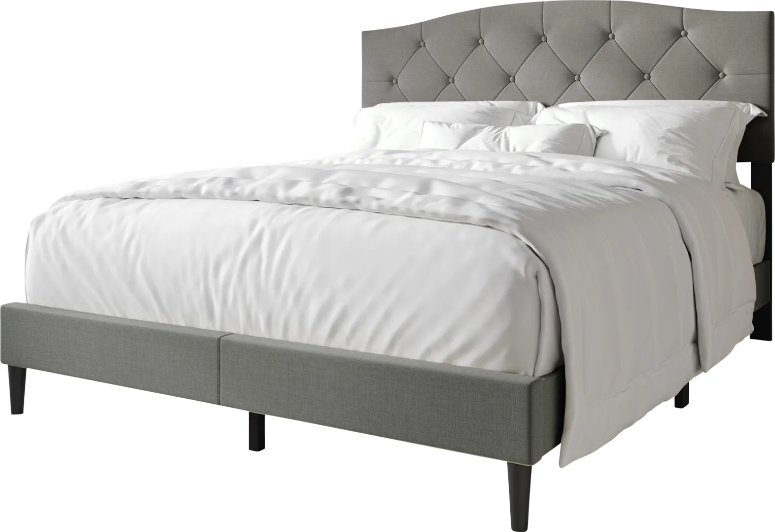 Sprucerow Lightgray Queen Bed - Thumbnail - Image 3