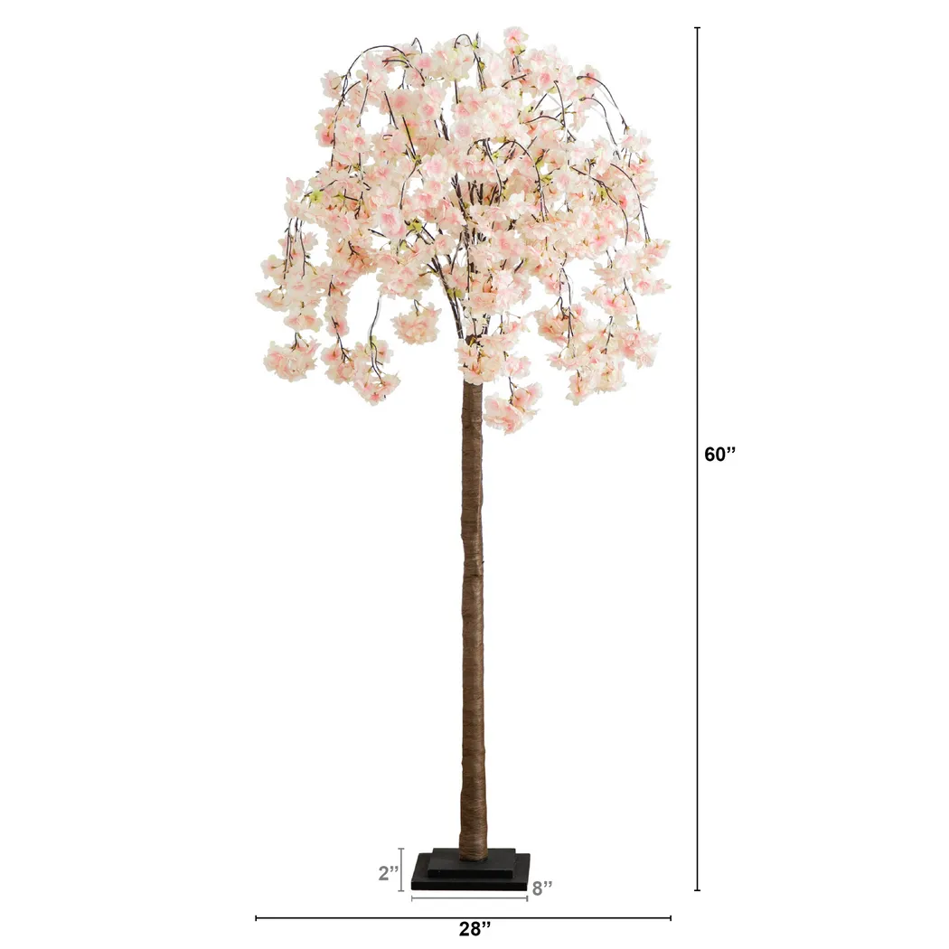 Squirek Pink Silk Tree with Lights - Thumbnail - Image 6