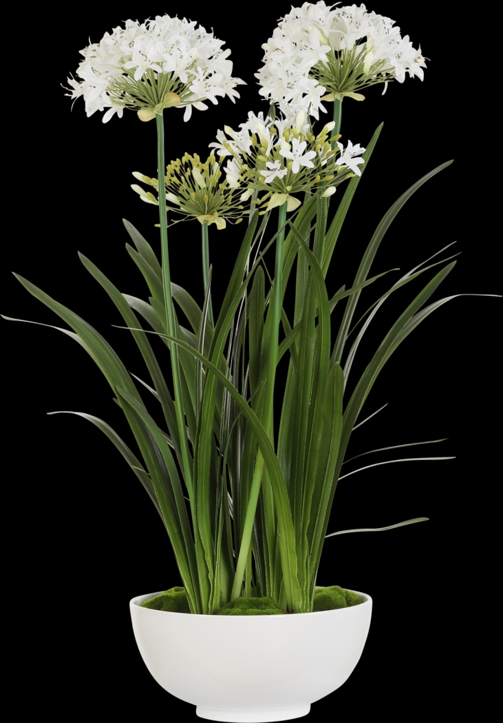 Srua White Silk Flower Arrangement - Thumbnail - Image 3