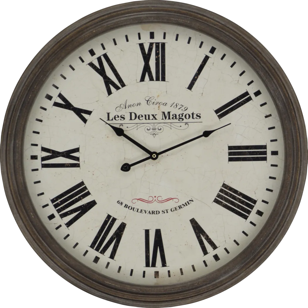 St. Germain Brown Clock - Thumbnail - Image 1