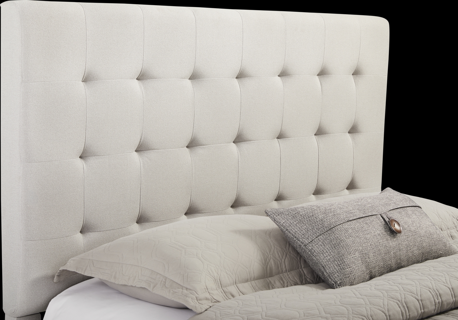 St. Marten Cream 3 Pc King Upholstered Bed - Thumbnail - Image 2