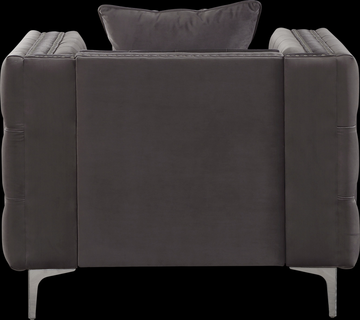 Staceyvette Dark Gray Accent Chair - Thumbnail - Image 4