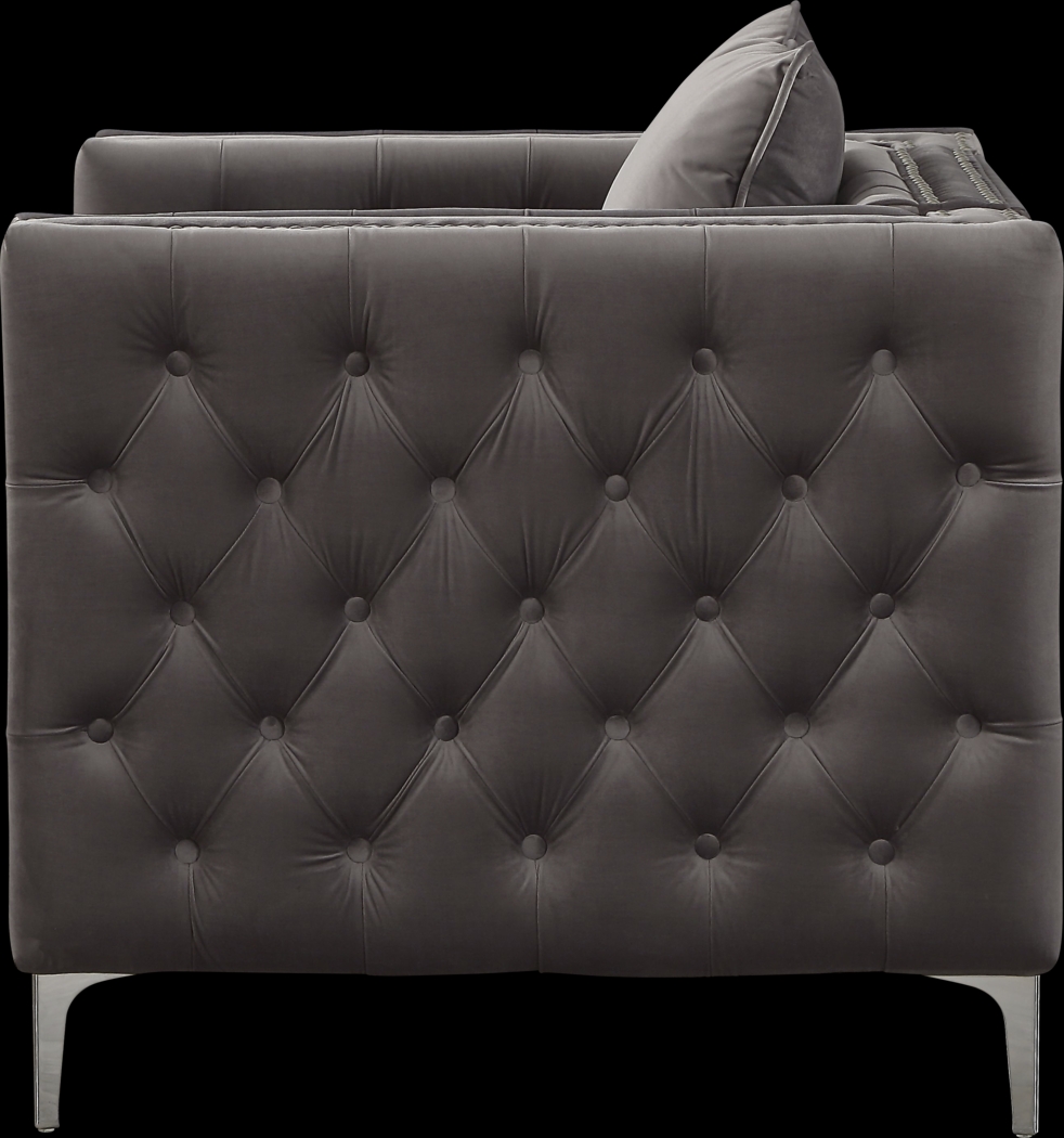 Staceyvette Dark Gray Accent Chair - Thumbnail - Image 5