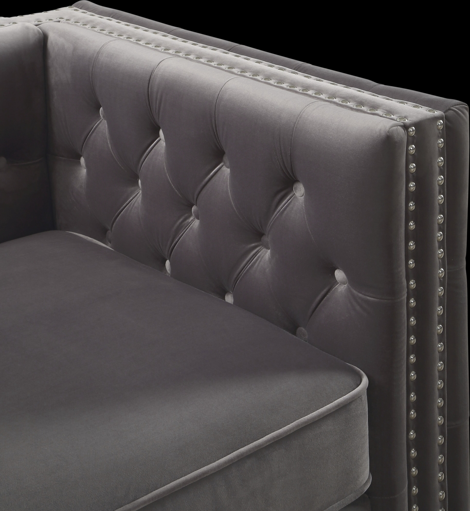 Staceyvette Dark Gray Accent Chair - Thumbnail - Image 6