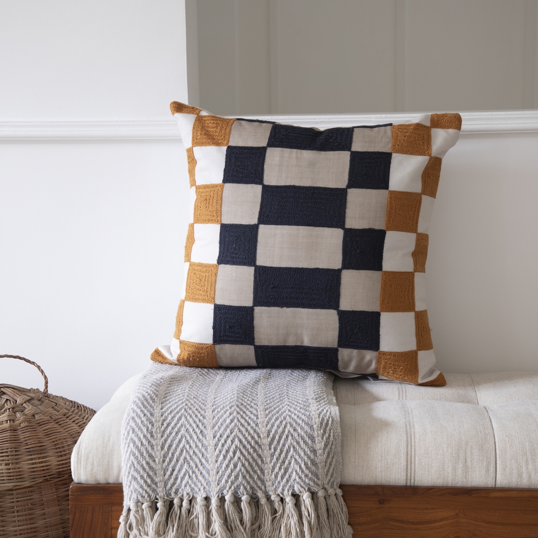 Stacy Garcia Avlan Navy Accent Pillow - Thumbnail - Image 2