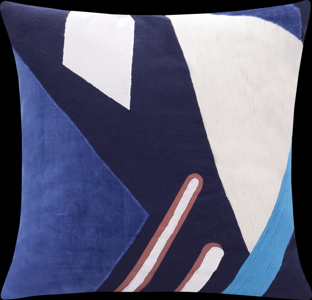 Stacy Garcia Azleo Navy Accent Pillow - Thumbnail - Image 1