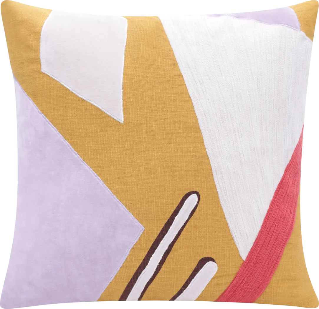 Stacy Garcia Azleo Yellow Accent Pillow - Thumbnail - Image 1