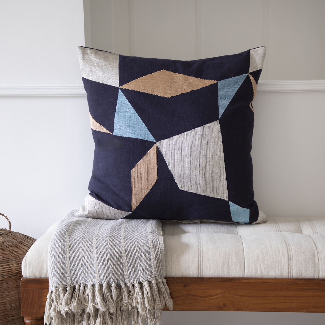 Stacy Garcia Ereet Denim Accent Pillow - Thumbnail - Image 2