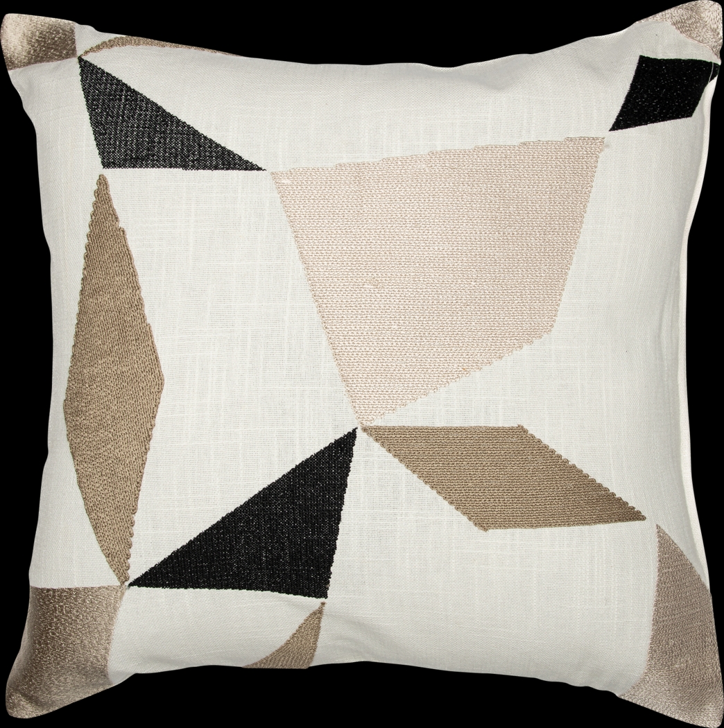 Stacy Garcia Ereet Taupe Accent Pillow - Thumbnail - Image 1