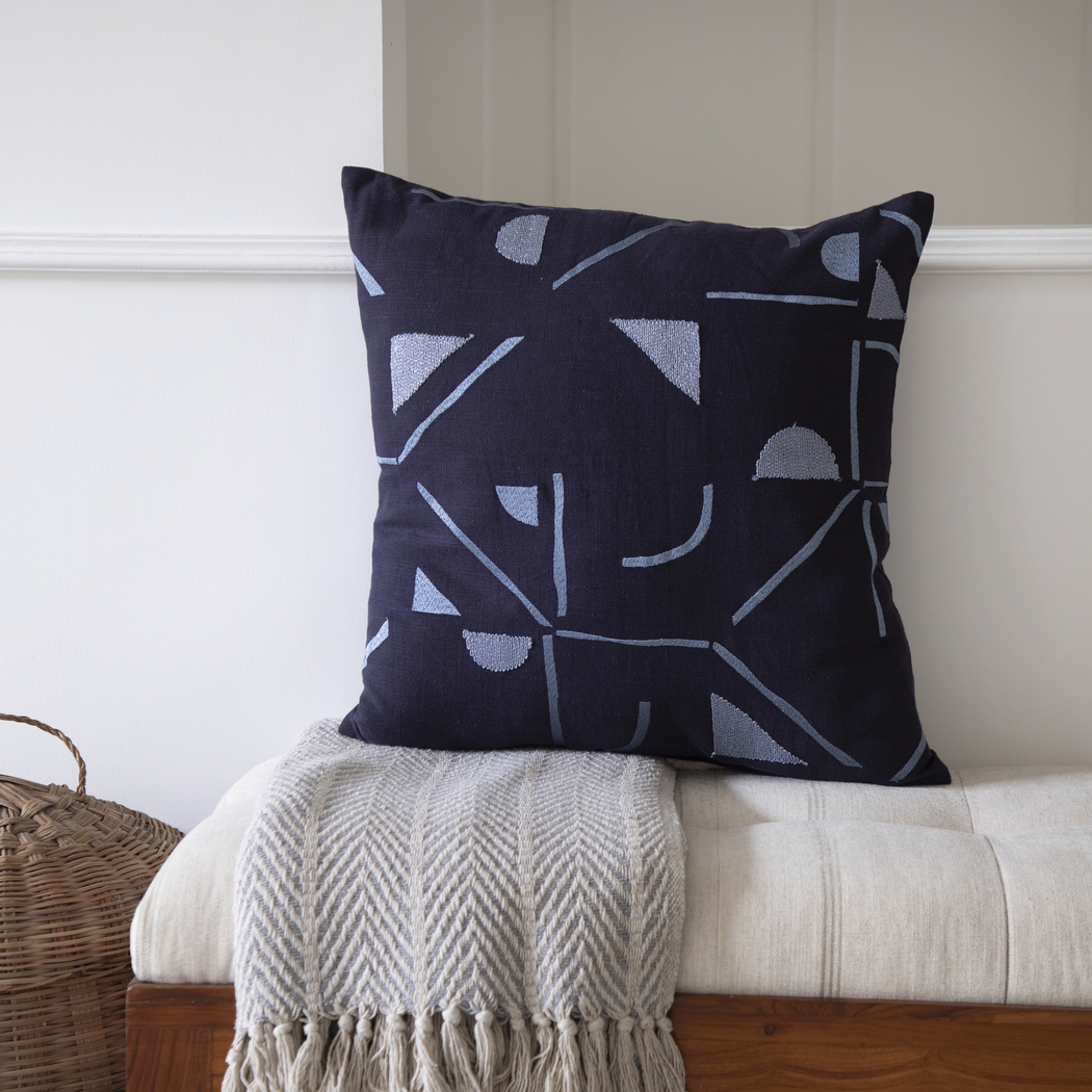 Stacy Garcia Foys Blue Accent Pillow - Thumbnail - Image 2