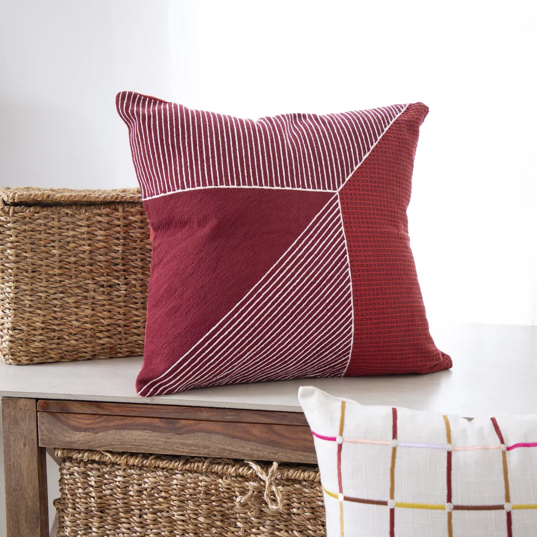 Stacy Garcia Jois Red Accent Pillow - Thumbnail - Image 2