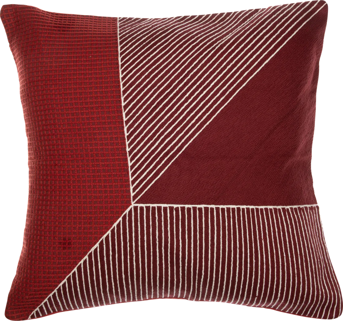 Stacy Garcia Jois Red Accent Pillow - Thumbnail - Image 1