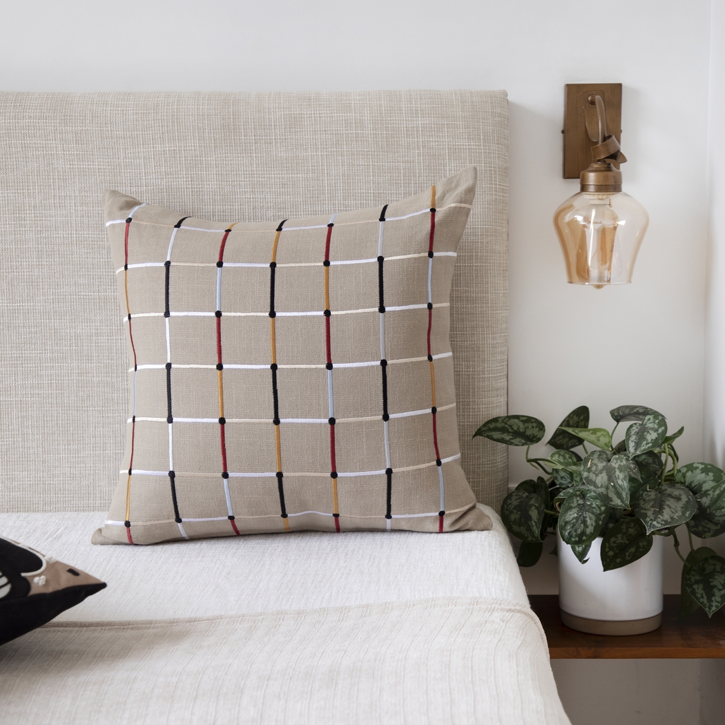 Stacy Garcia Neks Beige Accent Pillow - Thumbnail - Image 2