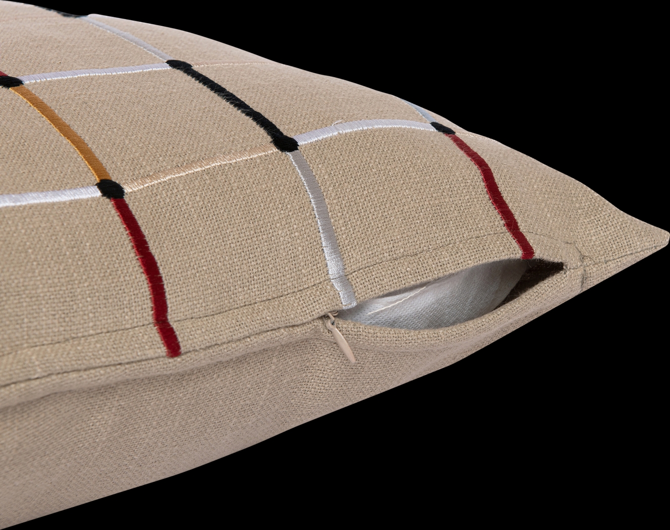 Stacy Garcia Neks Beige Accent Pillow - Thumbnail - Image 3